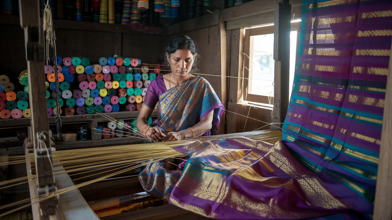 Secrets of Kanchipuram Saree Making