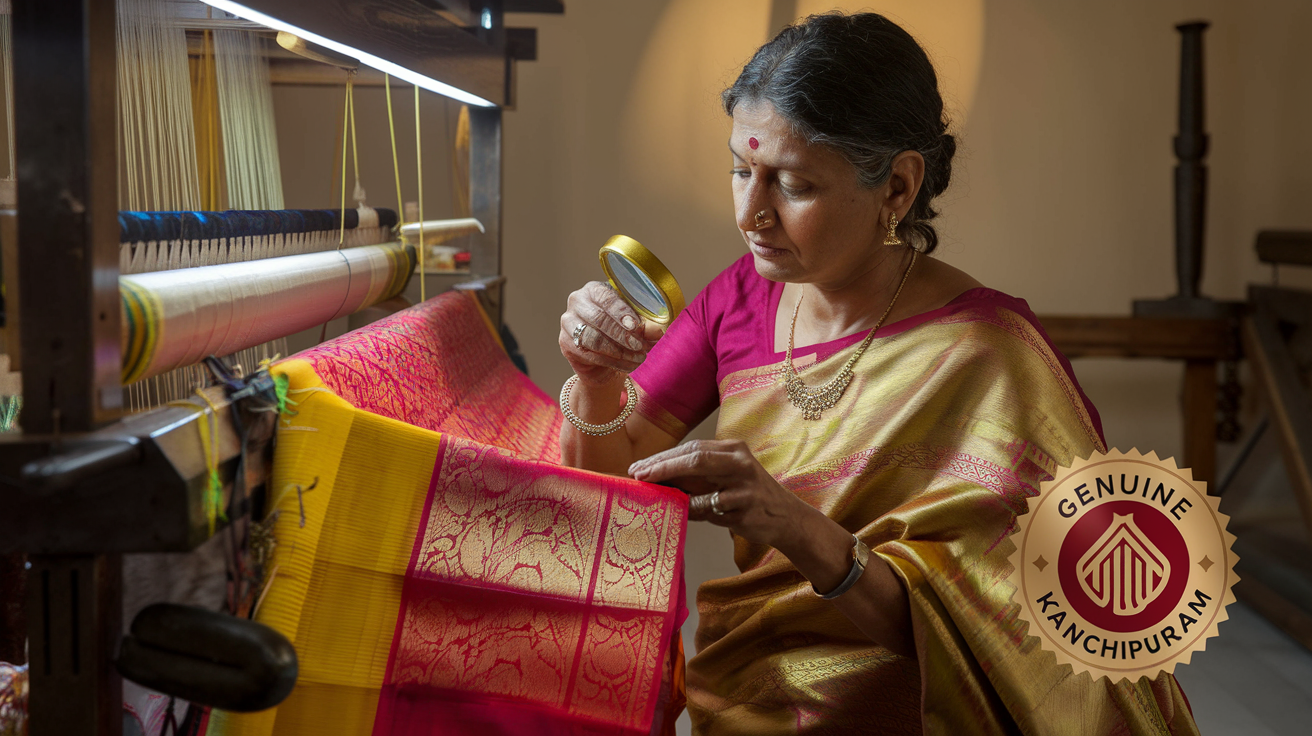 Identifying Authentic Kanchipuram Sarees