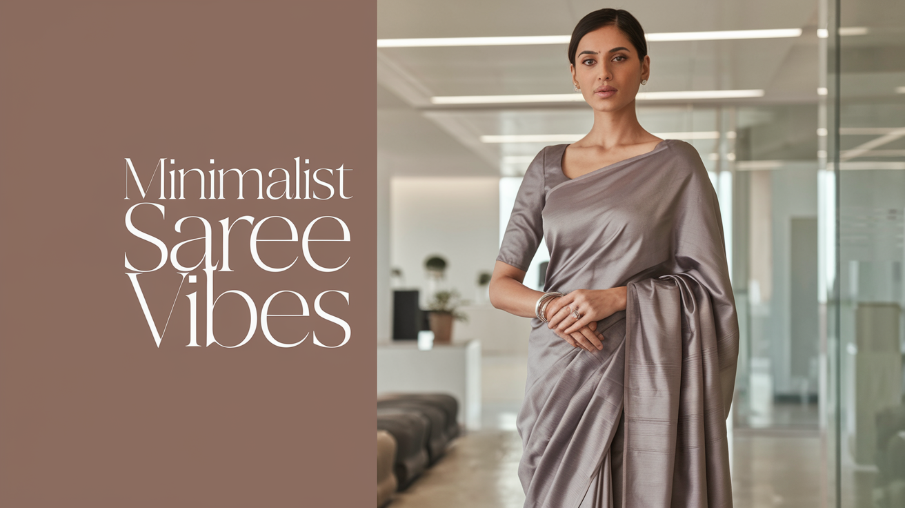 Minimalist saree vibes for office wear you must know