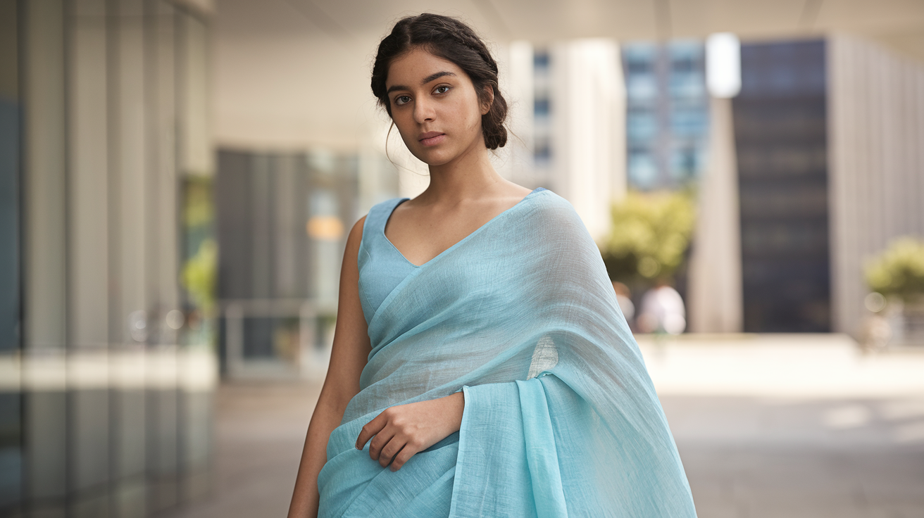 Trendy Linen Sarees for a Modern Look