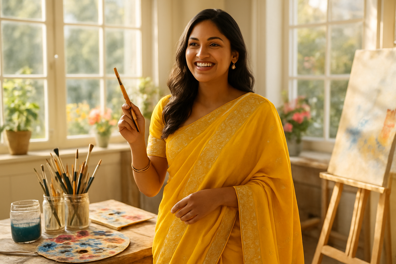 Yellow Sarees: Optimistic and Creative Spirits