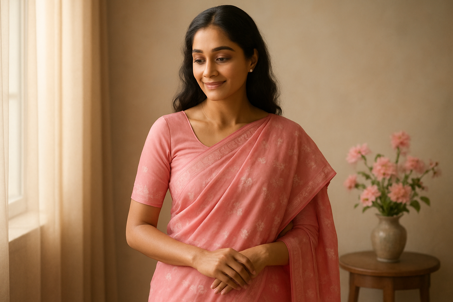 Pink Sarees: Feminine and Compassionate Hearts
